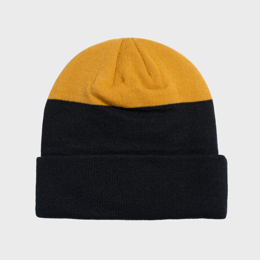 Method - Dipped Beanie — Black/Mustard