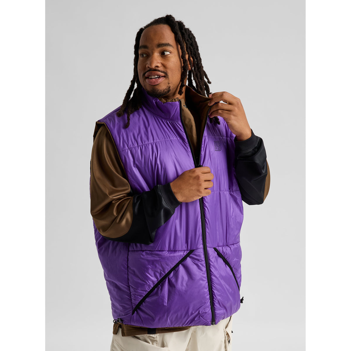 Burton - Reversible Insulated Vest — Earth Ship Brown