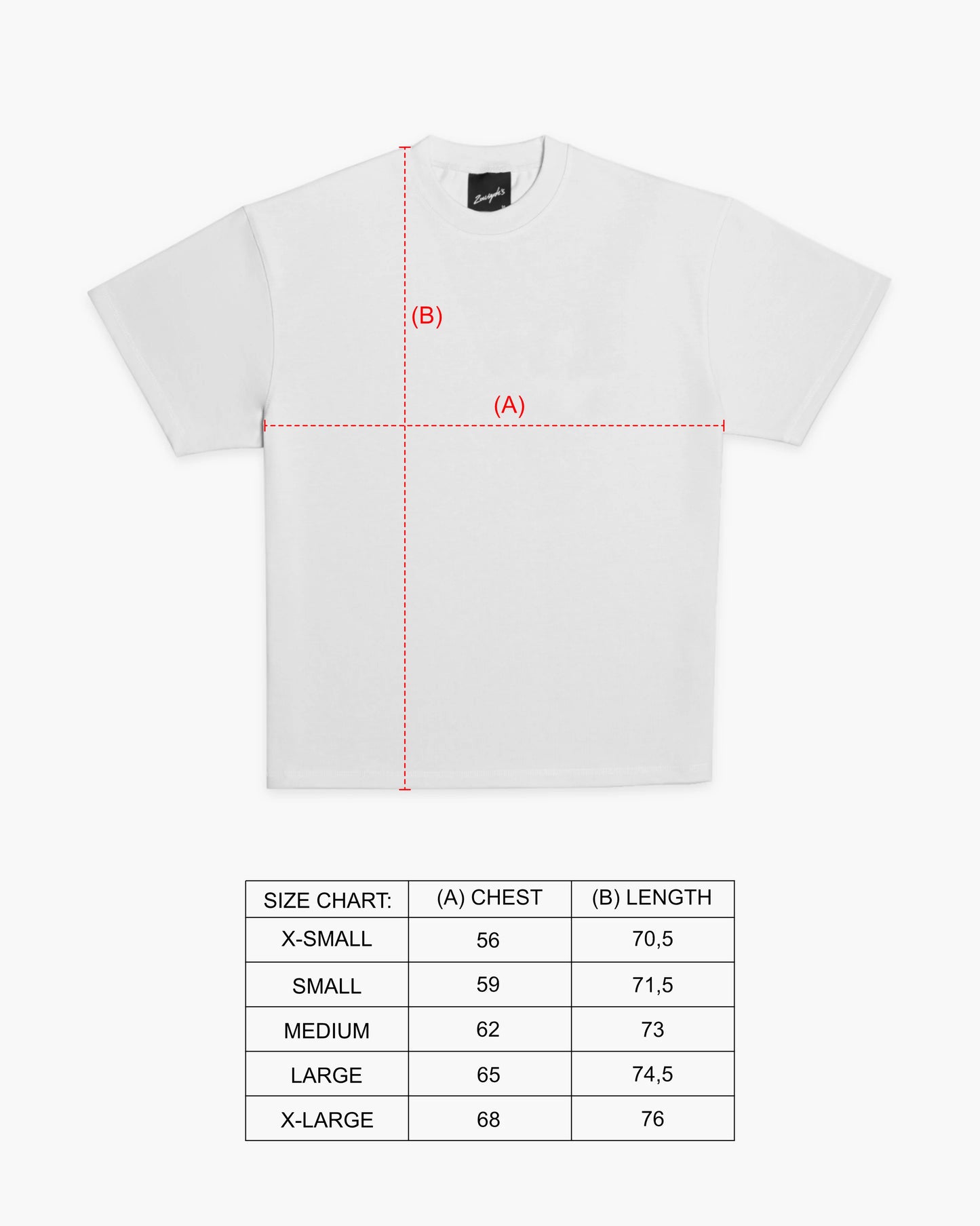 Zouseph's HEST T-PAITA VALKOINEN