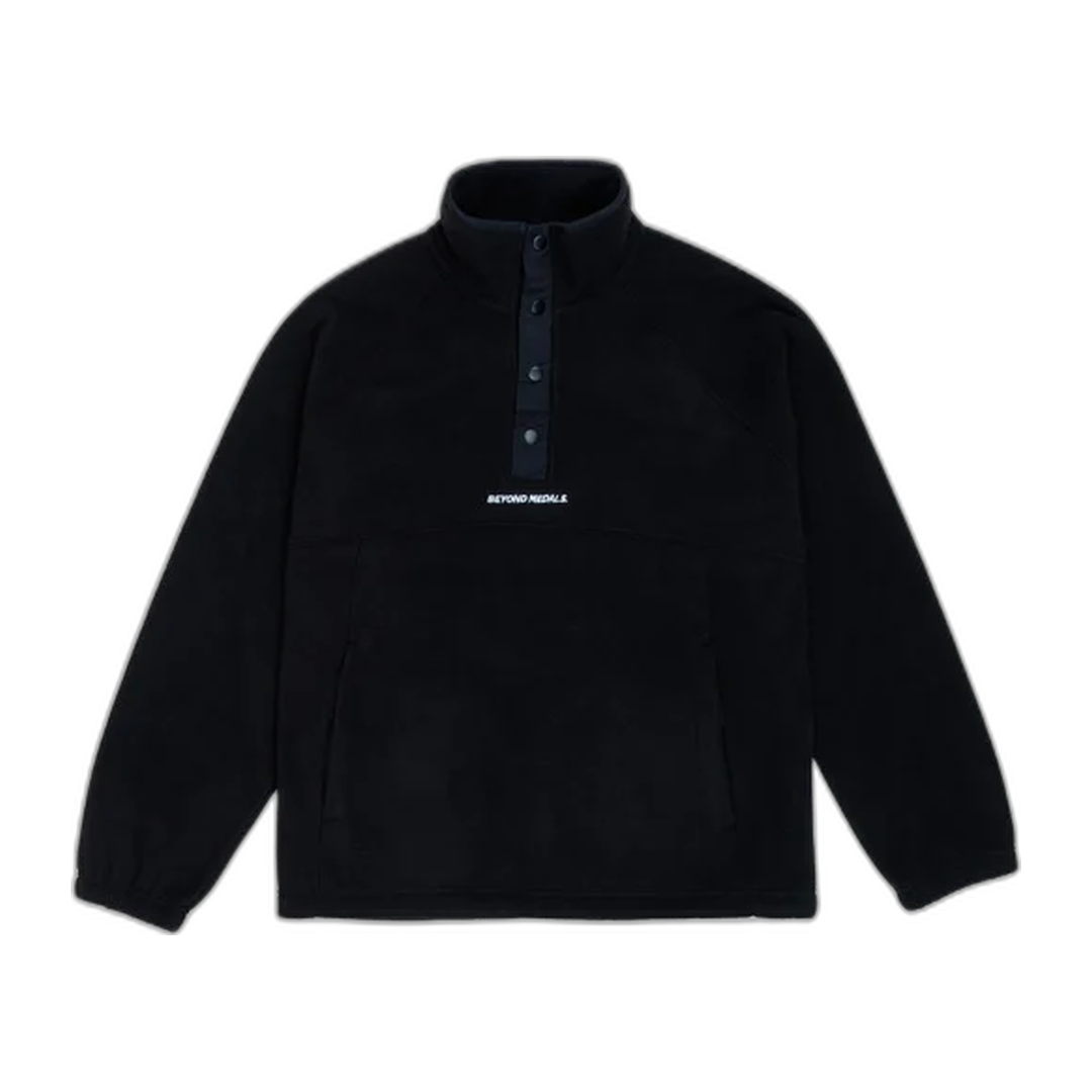 Beyond Medals - Half Snap Fleece — Black