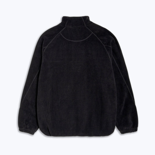 Method - Label 1/4 Zip Fleece — Black