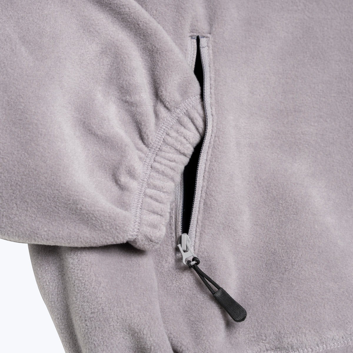 Method - Label 1/4 Zip Fleece — Grey
