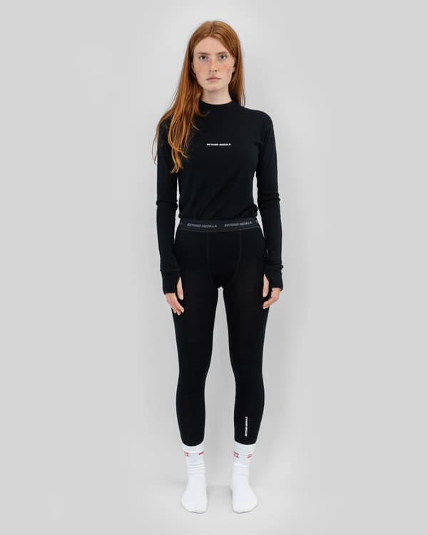 Beyond Medals - Merino Baselayer Bottom — Black