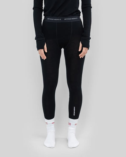 Beyond Medals - Merino Baselayer Bottom — Black