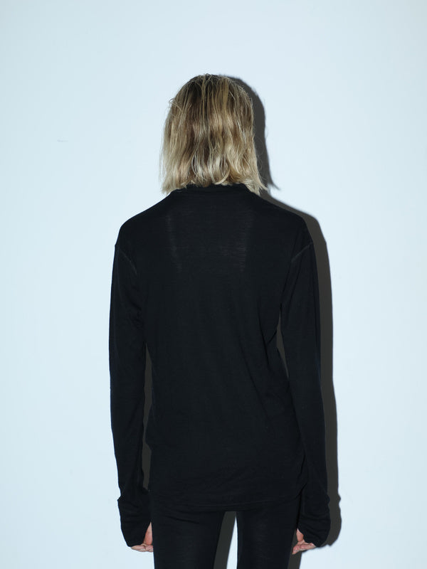 Beyond Medals - Merino Kerrasto YLÄOSA Musta