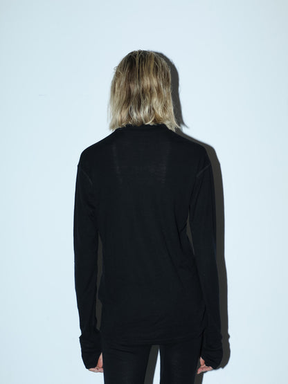 Beyond Medals - Merino Kerrasto YLÄOSA Musta