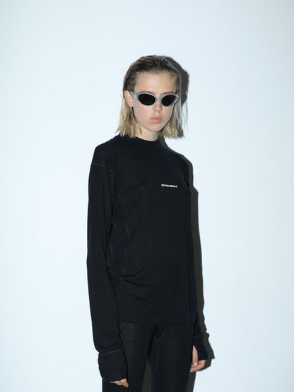 Beyond Medals - Merino Kerrasto YLÄOSA Musta