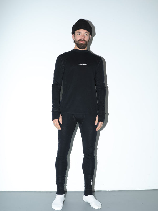 Beyond Medals - Merino Kerrasto YLÄOSA Musta