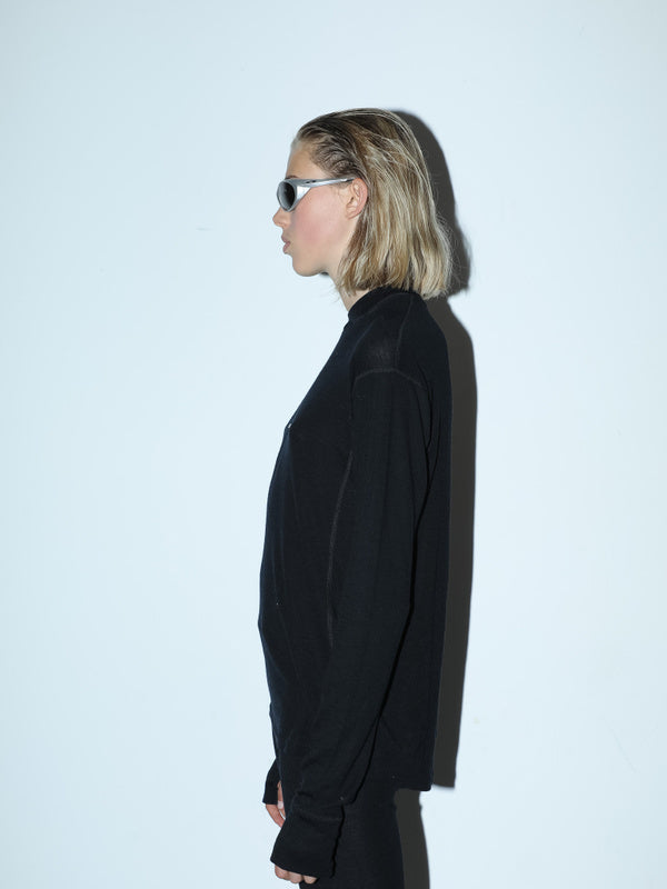 Beyond Medals - Merino Kerrasto YLÄOSA Musta