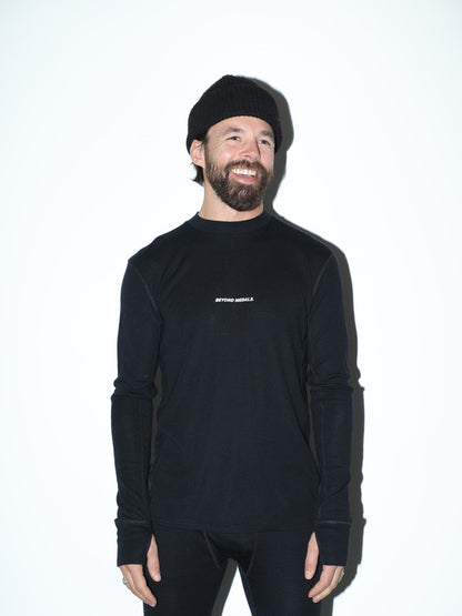 Beyond Medals - Merino Kerrasto YLÄOSA Musta