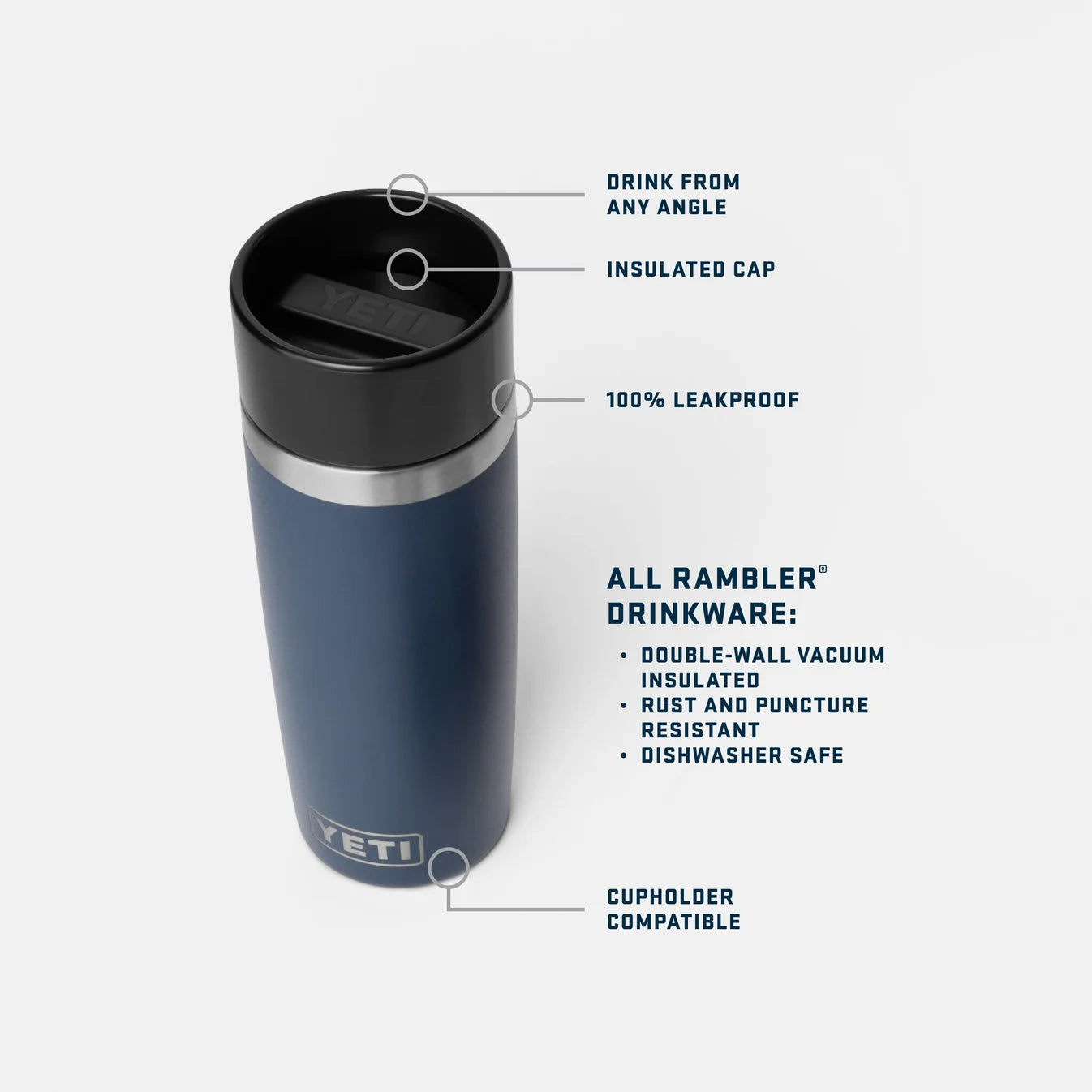 YETI - Rambler Travel Bottle Red