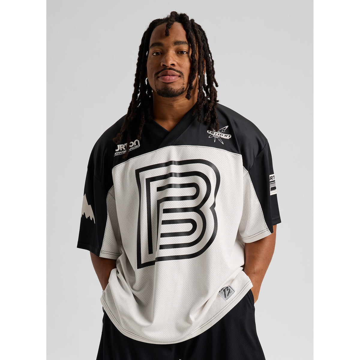 Burton - Short Sleeve Jersey — Stout White / True Black