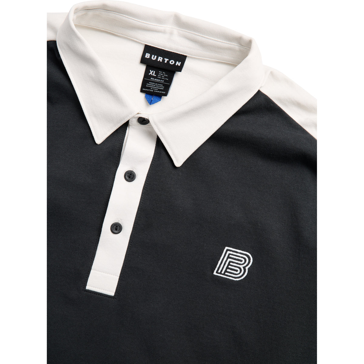 Burton - Rugby Shirt — True Black / Stout White