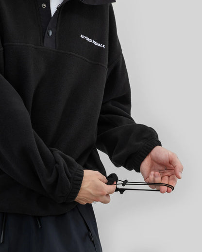 Beyond Medals - Half Snap Fleece -paita, musta