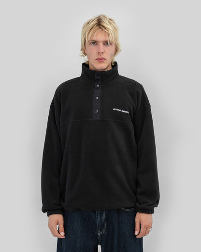 Beyond Medals - Half Snap Fleece -paita, musta