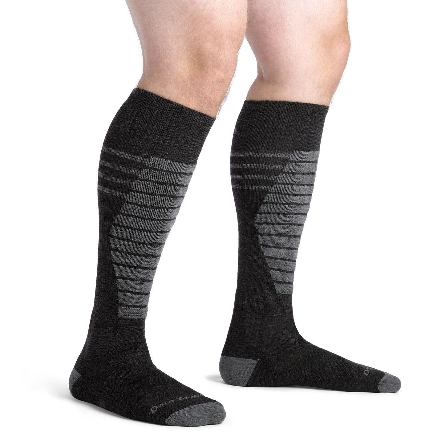 Darn Tough - Edge OTC Midweight w/ Cushion & Padded Shin CHARCOAL