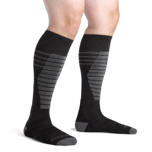 Darn Tough - Edge OTC Midweight w/ Cushion & Padded Shin CHARCOAL