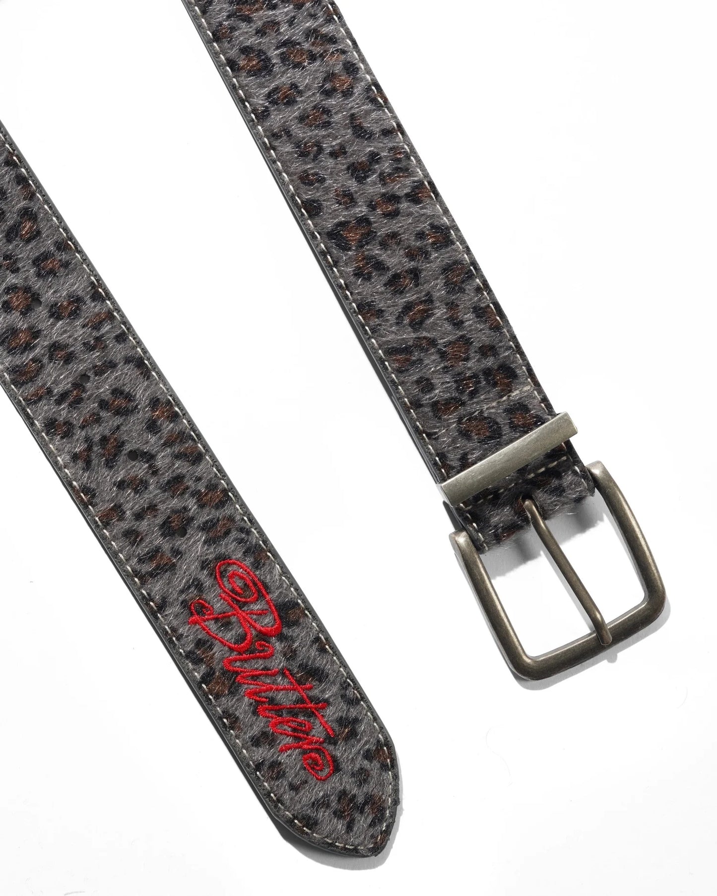 Butter Goods - Animal Hide Belt, Grey Leopard