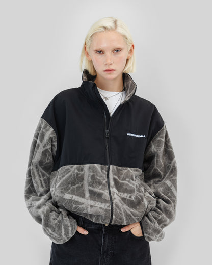 Beyond Medals - Ruskea tekninen fleecetakki