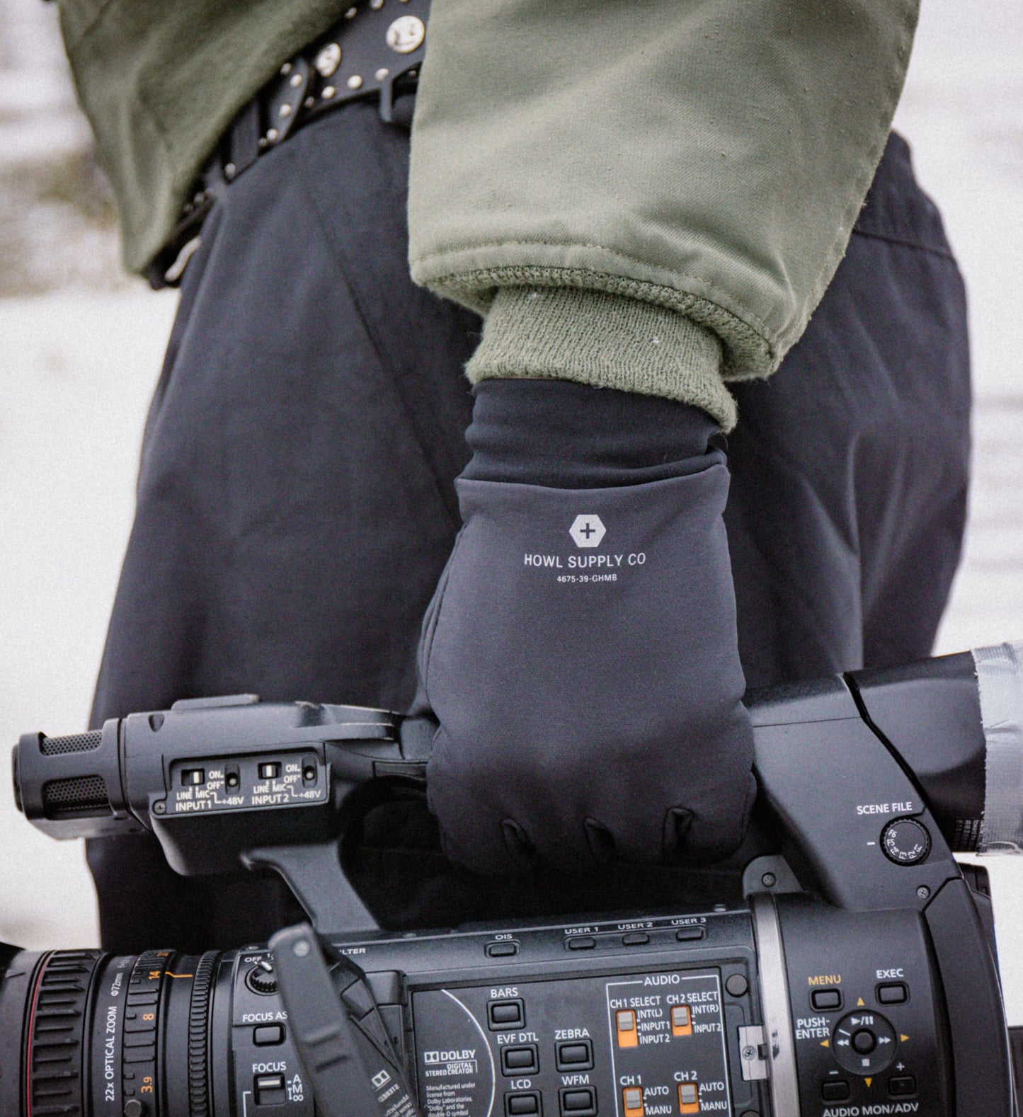 Howl Supply - FLEECE GLOVE musta