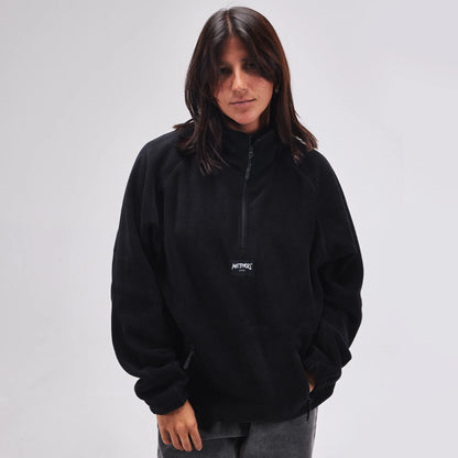 Menetelmä - Label 1/4 vetoketjullinen fleecepaita