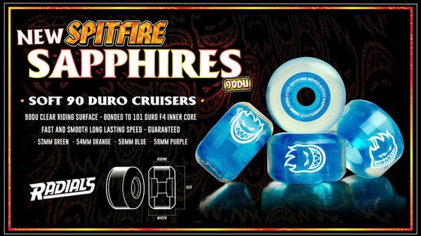 Spitfire Wheels - Sapphire 90A VIOLETTI - 58mm