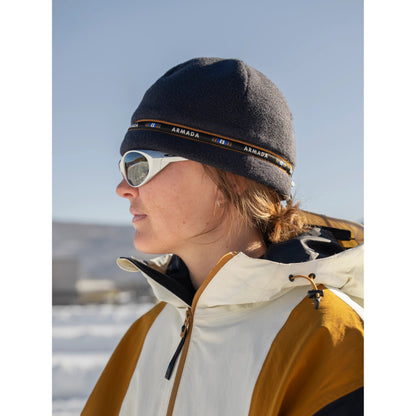 Armada - Nyörilukollinen Fleece-pipo MUSTA