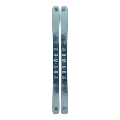 Two skis with 'Armada' branding on a white background