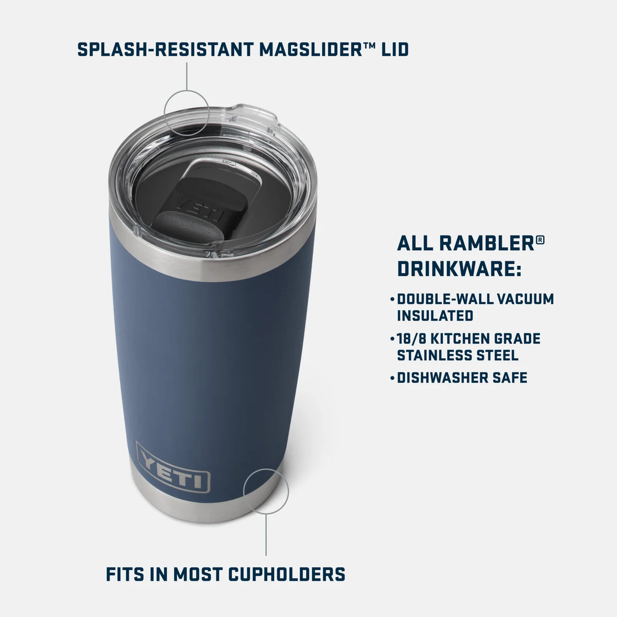 YETI - Rambler 20 oz Tumbler (Pace Purple)